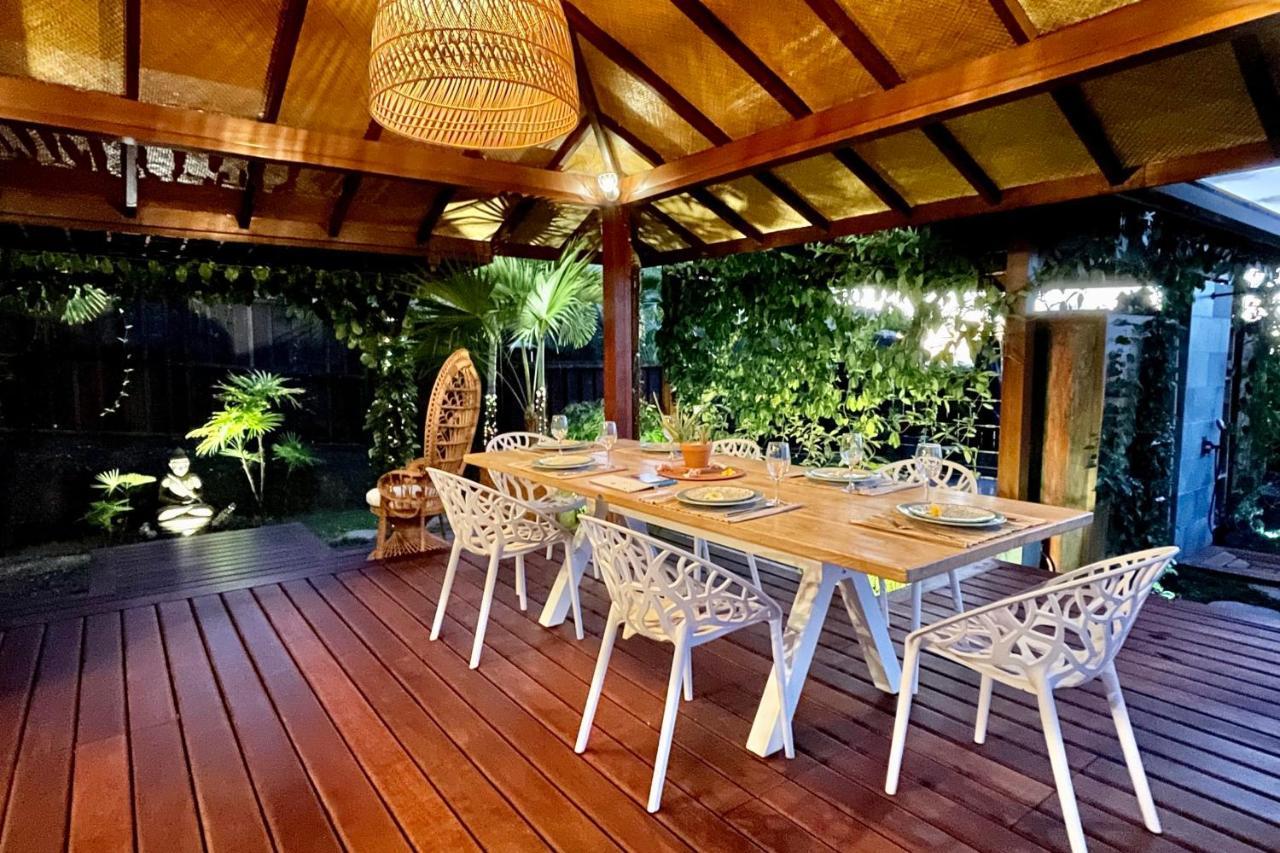 Villa Manuiti, Balinese Luxury Home - Private Swim Spa, Ocean View - Ofyr Bbq - Koi Pond 普纳奥亚 外观 照片