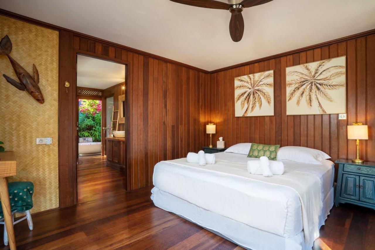 Villa Manuiti, Balinese Luxury Home - Private Swim Spa, Ocean View - Ofyr Bbq - Koi Pond 普纳奥亚 外观 照片