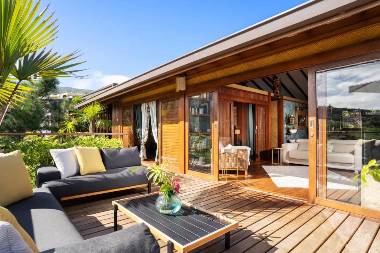 Villa Manuiti, Balinese Luxury Home - Private Swim Spa, Ocean View - Ofyr Bbq - Koi Pond 普纳奥亚 外观 照片